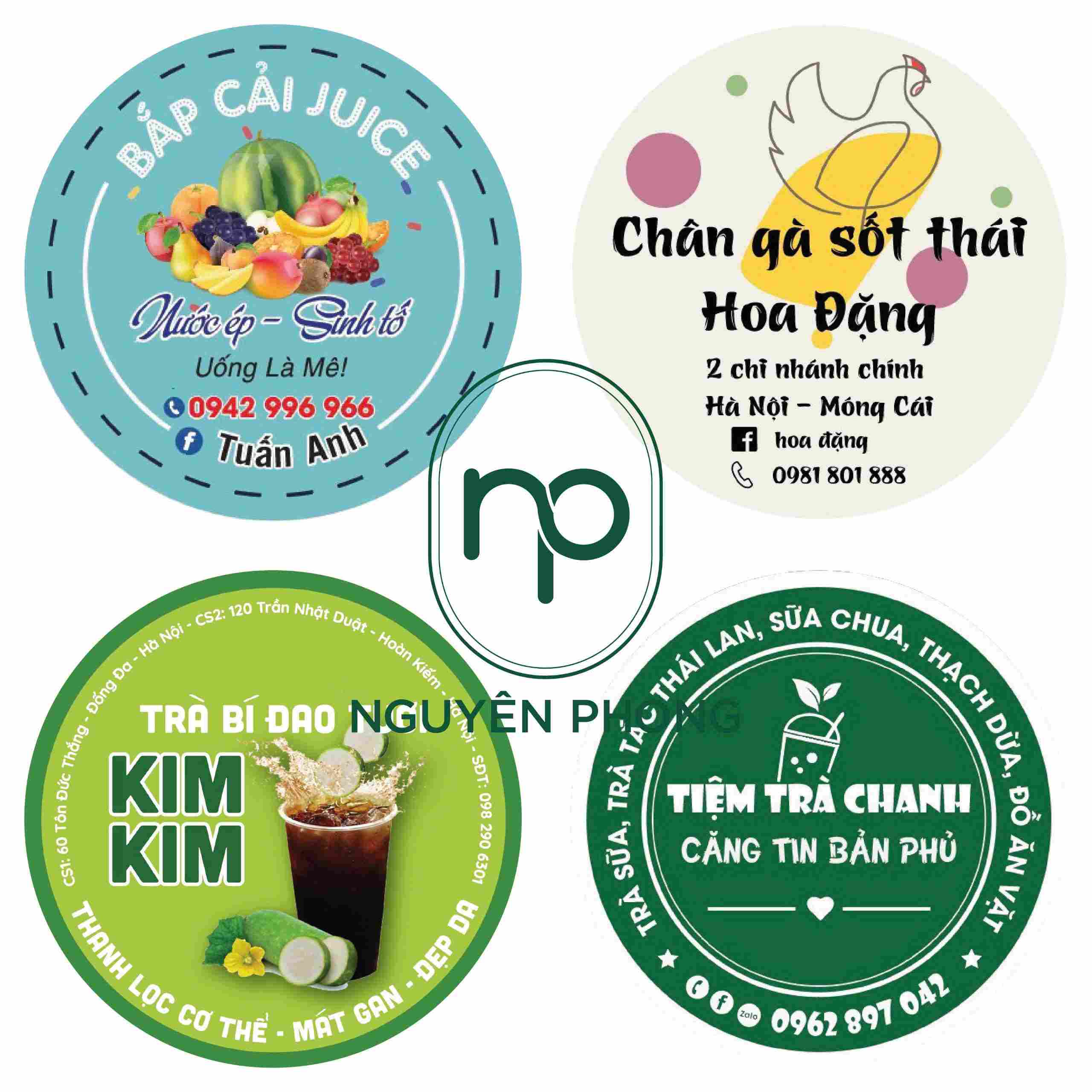 Tem tròn bền màu, chống nước cực tốt